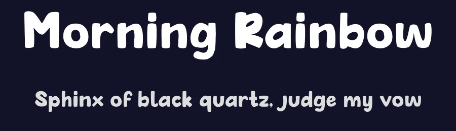 Morning Rainbow by Ony Studio | Solutype — Decorative Font — thumbnail 2