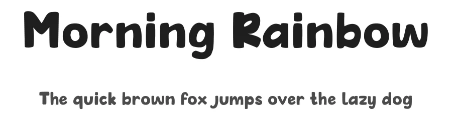 Morning Rainbow by Ony Studio | Solutype — Decorative Font