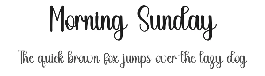 Morning Sunday