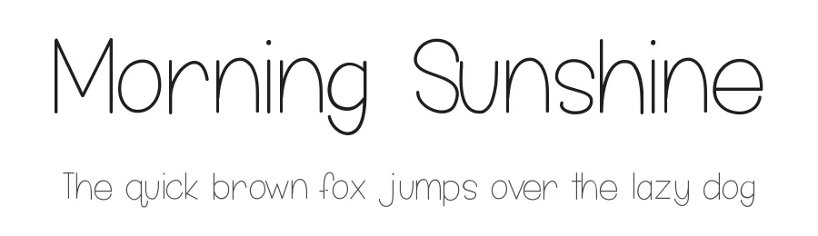 Morning Sunshine