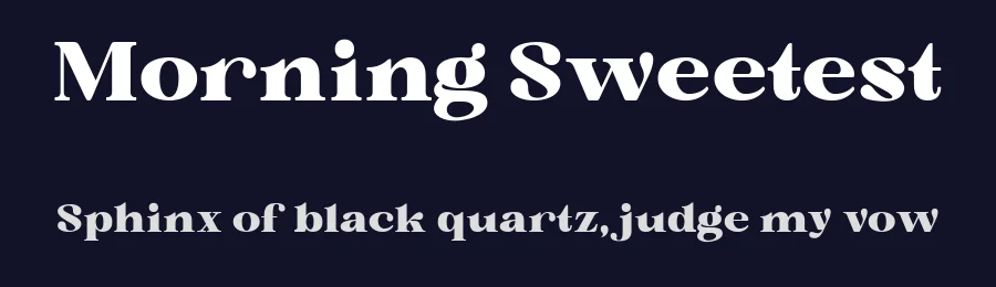 Morning Sweetest by TypeClassHeroes — Serif Font — thumbnail 2