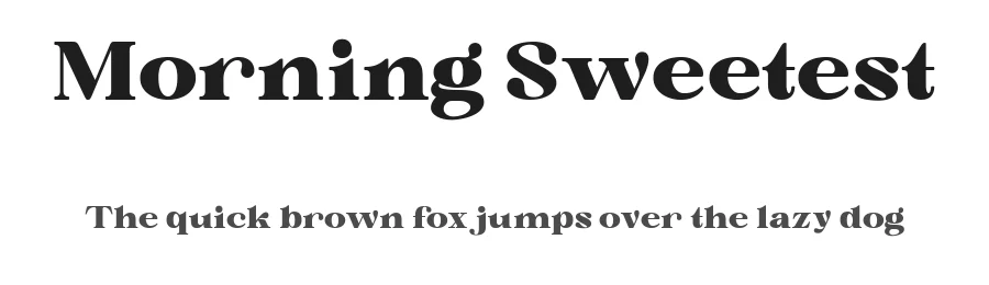Morning Sweetest by TypeClassHeroes — Serif Font
