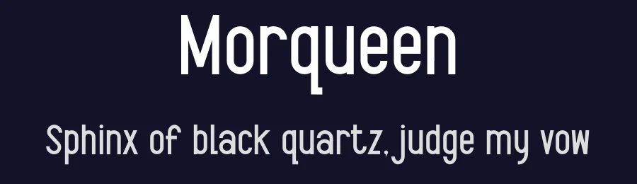 Morqueen by Muhammad Yafinuha — Sans Serif Font — thumbnail 2