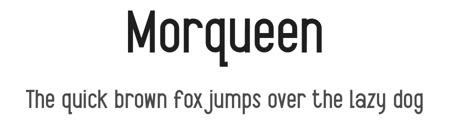 Morqueen by Muhammad Yafinuha — Sans Serif Font