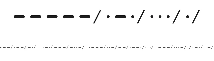 Morse by Furetto Bislacco — Dingbats Font
