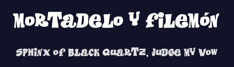 Mortadelo y Filemón by Woodcutter — Decorative Font — thumbnail 2