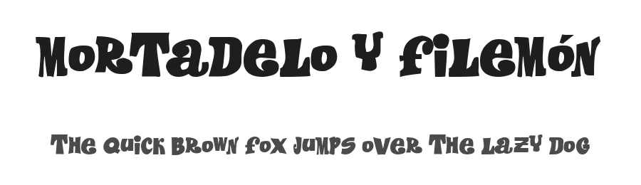Mortadelo y Filemón by Woodcutter — Decorative Font