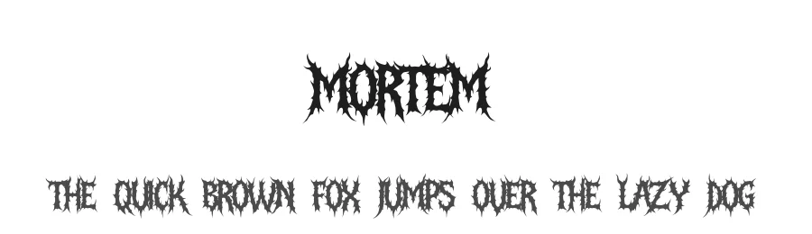 Mortem by Muhammad Yafinuha — Blackletter Font
