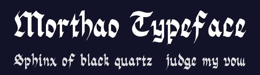 Morthao Typeface by Brew and Butcher Studio — Blackletter Font — thumbnail 2