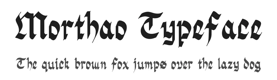Morthao Typeface by Brew and Butcher Studio — Blackletter Font