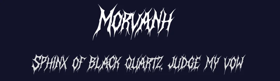 Morvanh by Muhammad Yafinuha — Blackletter Font — thumbnail 2