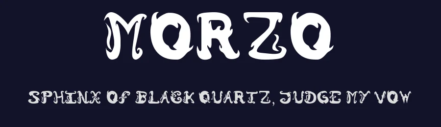 Morzo by Sebastian Duque Neira — Decorative Font — thumbnail 2