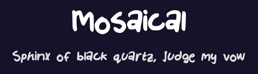 Mosaical by Meryl — Script Handwritten Font — thumbnail 2