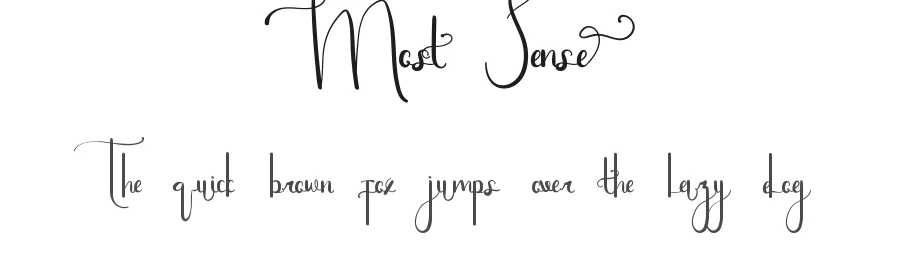 Most Sense by Edric Studio — Script Handwritten Font