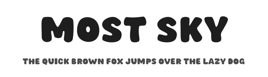 Most Sky by MJType — Decorative Font