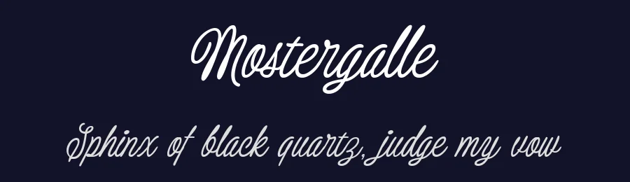 Mostergalle by Letterhend Studio — Script Handwritten Font — thumbnail 2