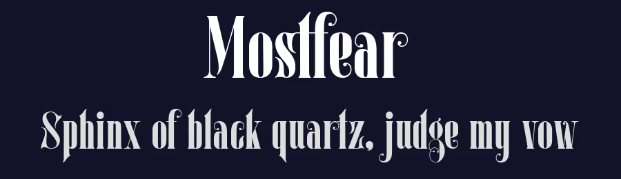 Mostfear by ilhamtaro — Decorative Font — thumbnail 2