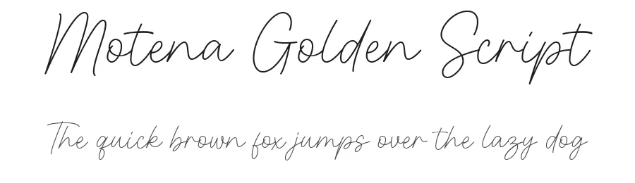 Motena Golden Script