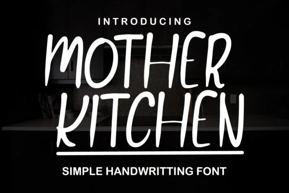 Mother Kitchen Font by Mahesa Design — Script Handwritten Font