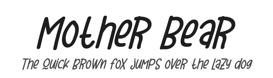 Mother Bear by Letterena Studios — Decorative Font
