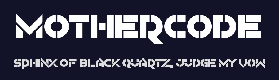 Mothercode by Chequered Ink — Decorative Font — thumbnail 2
