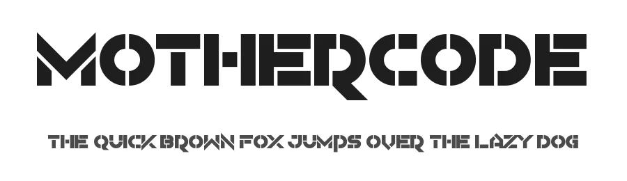 Mothercode by Chequered Ink โ Decorative Font
