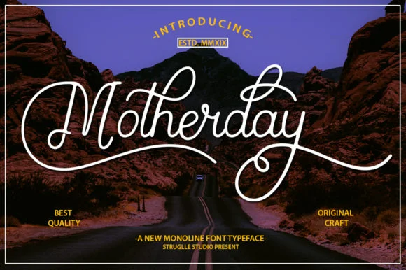 Motherday Font by Struggle Studio β Script Handwritten Font