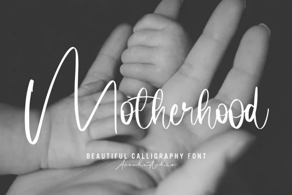 Motherhood Font by Arendxstudio — Script Handwritten Font