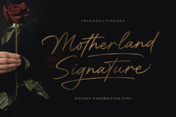 Motherland Signature Font by hptypework — Script Handwritten Font