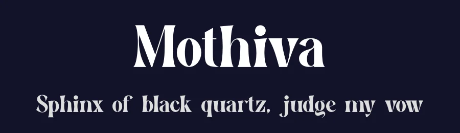 Mothiva by Slide Shoot Type — Serif Font — thumbnail 2