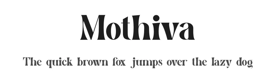 Mothiva by Slide Shoot Type — Serif Font