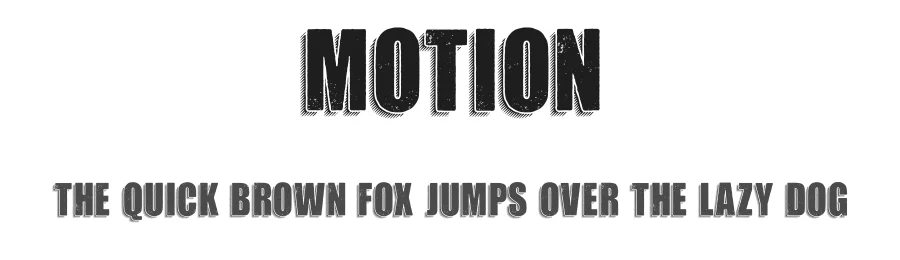 Motion by Billy Argel Fonts ® — Decorative Font