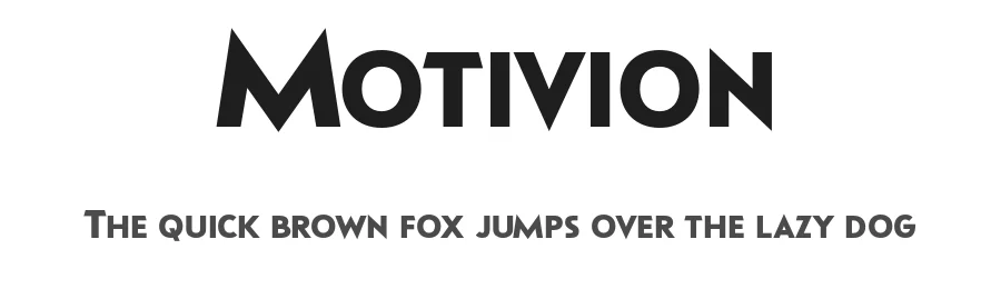 Motivion by Faqih Fawaji — Sans Serif Font