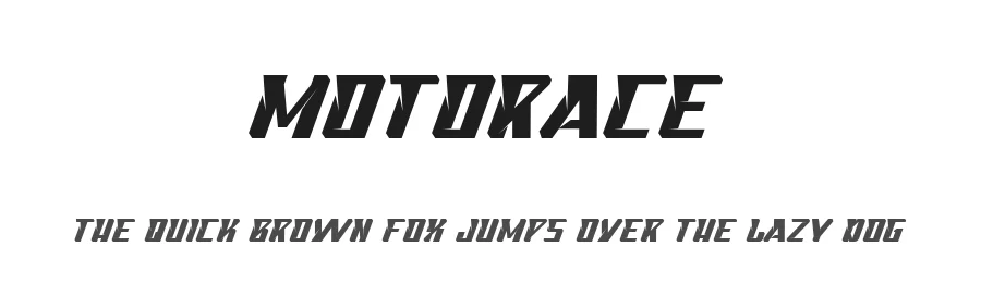 Motorace by RaisProject — Display Font
