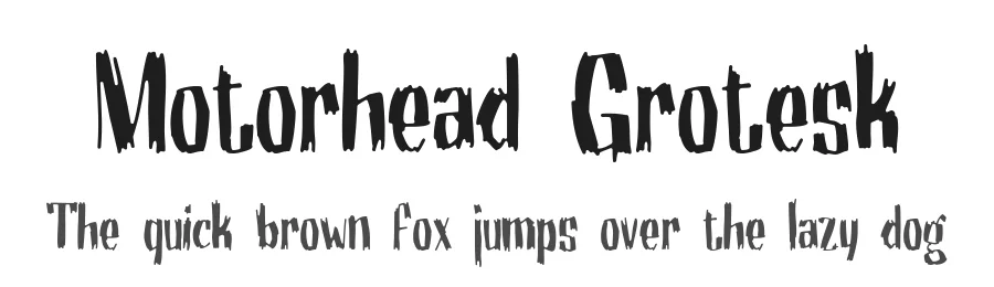 Motorhead Grotesk