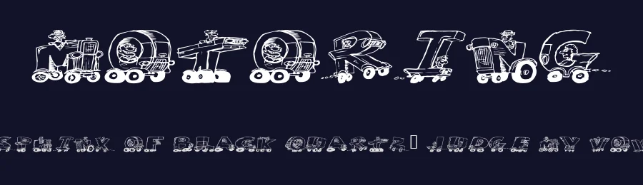 Motoring — Decorative Font — thumbnail 2