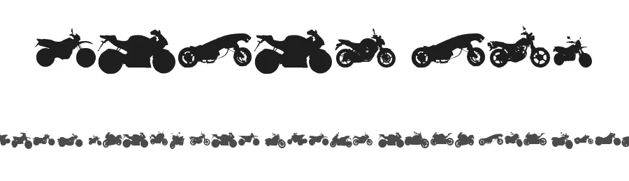 Motos TFB by zanatlija — Dingbats Font