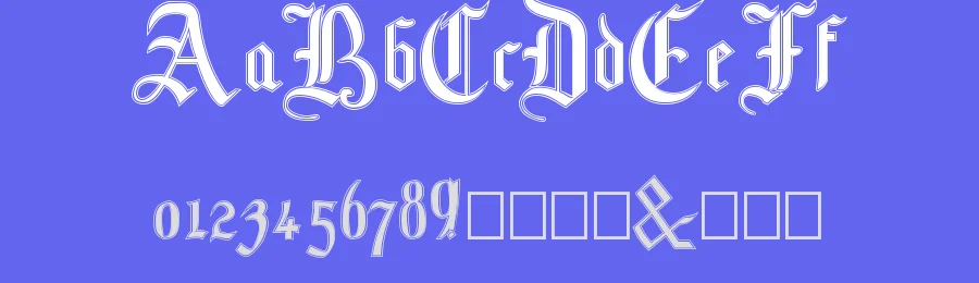 Mottisfont by Paul Lloyd — Blackletter Font — thumbnail 3