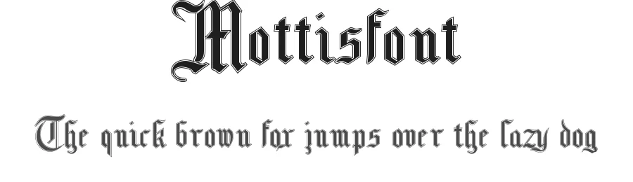 Mottisfont by Paul Lloyd — Blackletter Font