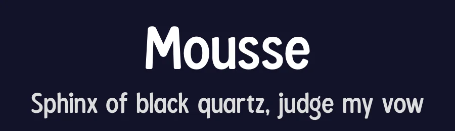 Mousse by APlaπi — Sans Serif Font — thumbnail 2