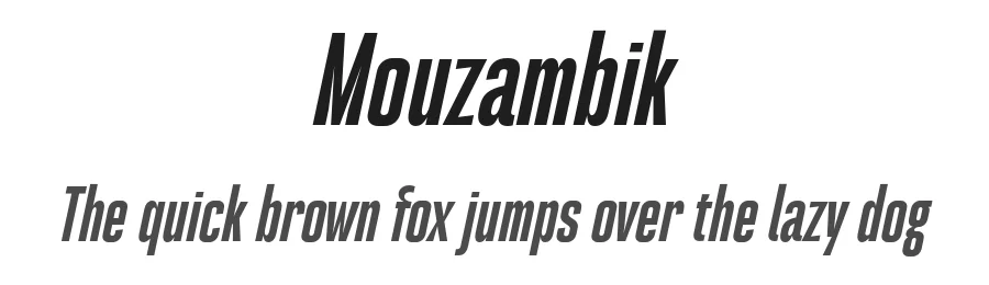 Mouzambik by Kereatype Studio — Sans Serif Font