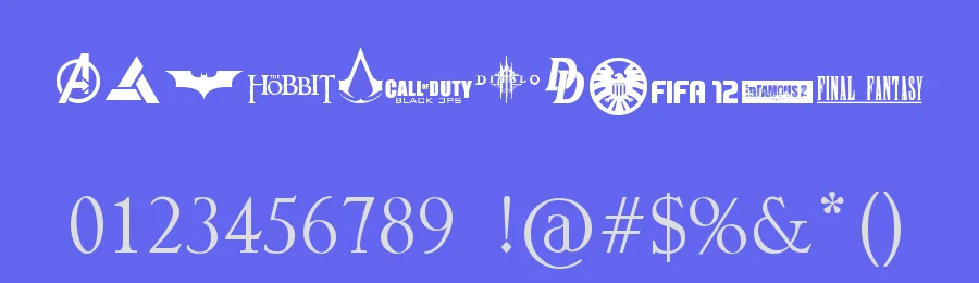 Movies & Games by Paul Gatedove — Dingbats Font — thumbnail 3