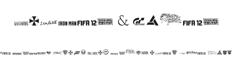 Movies & Games by Paul Gatedove — Dingbats Font
