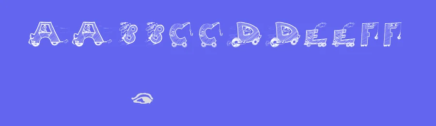 Moving Letters by Manfred Klein — Decorative Font — thumbnail 3
