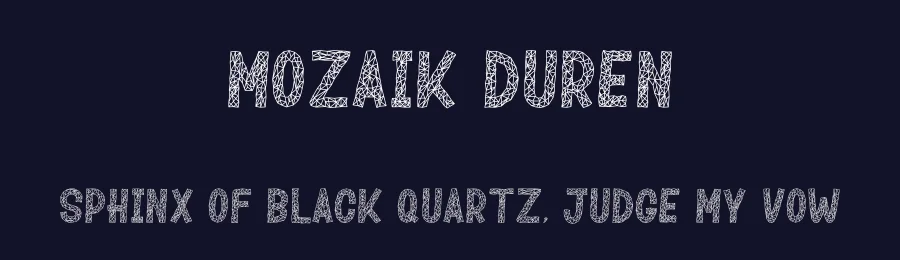 Mozaik Duren by Kotak Kuning Studio — Decorative Font — thumbnail 2
