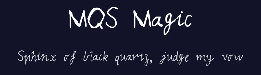 MQS Magic by Issy S — Script Handwritten Font — thumbnail 2