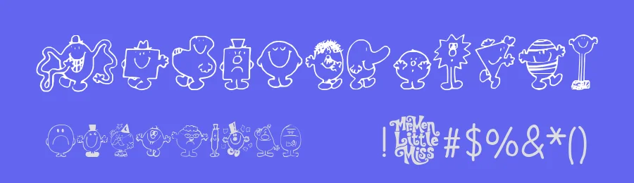 Mr Men by KiddieFonts — Dingbats Font — thumbnail 3