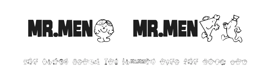 Mr Men by KiddieFonts — Dingbats Font