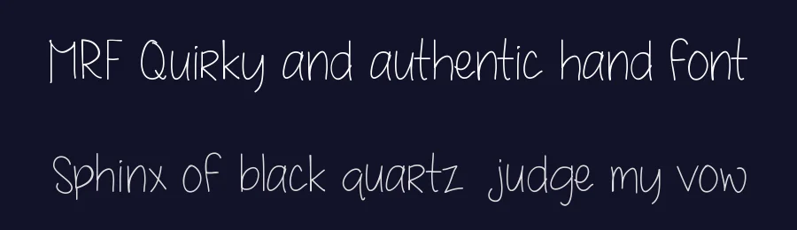 MRF Quirky and authentic hand font by Sabrina Schleiger — Script Handwritten Font — thumbnail 2