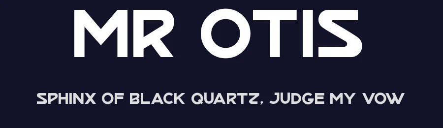 Mr Otis by Fontourist — Decorative Font — thumbnail 2